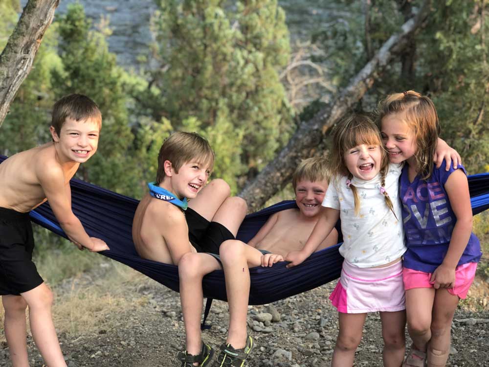 kids in hammock